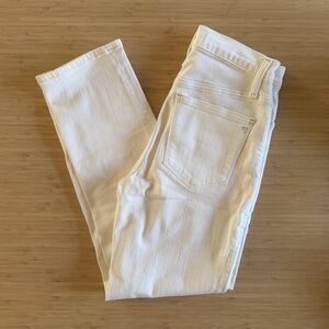 Madewell White Classic Straight Jean